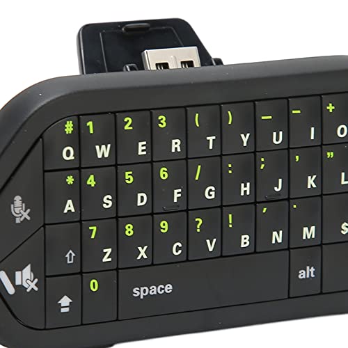 PUSOKEI Mini Teclado Inalámbrico, Mini Teclado Inalámbrico de Mano con Botones Firmes para Escribir, Enviar Mensajes de Texto, Correo Electrónico, Ingresar Códigos para Xbox para Uno, 38 Teclas