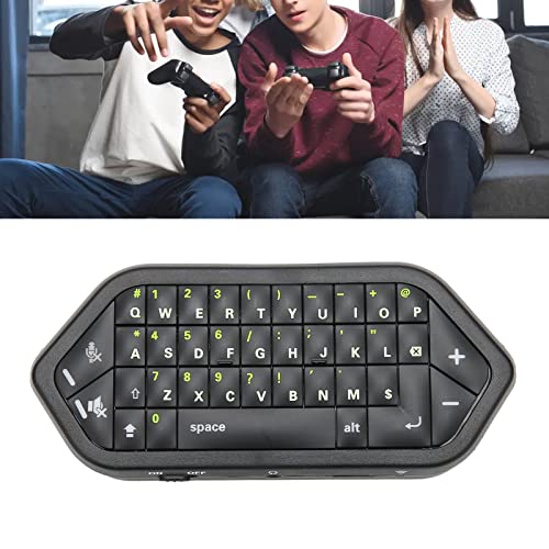 PUSOKEI Mini Teclado Inalámbrico, Mini Teclado Inalámbrico de Mano con Botones Firmes para Escribir, Enviar Mensajes de Texto, Correo Electrónico, Ingresar Códigos para Xbox para Uno, 38 Teclas