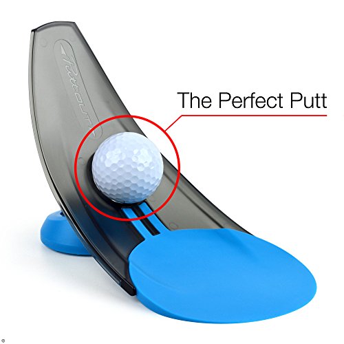 PuttOut Entrenador de Puesta para Golf, Unisex-Adult, Azul