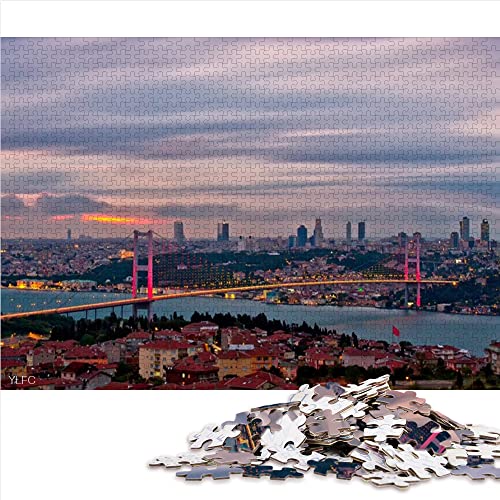 Puzzle 1000 Piezas Pavo Rompecabezas de Madera 75x50cm Lindo Regalo de cumpleaños Educativo