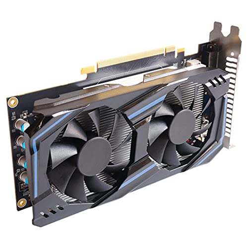 QERMULA Portable GTX 550 Ti PCi-e 2.0 Tarjeta gráfica discreta 6GB DDR5 192 bit Compatible con HDMI para Tarjeta gráfica de Reproductor Profesional