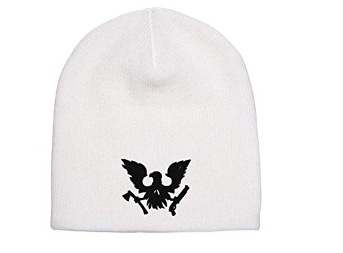 QianruB-No. 1 Beanie Hat State of Decay Knit Hat Beanie Beanie Beanie Bordado Skullies Gorros Unisex Beanie Cap Punto Negro