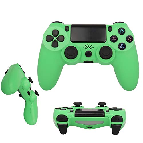 QLOVE Controlador PS4, PowerLead Gamepad inalámbrico Mando Pro para PS4 / PS4 Slim / PS4 Pro y PS3 / PC Joypad con Juego de vibración Dual Control Remoto Joystick,Verde
