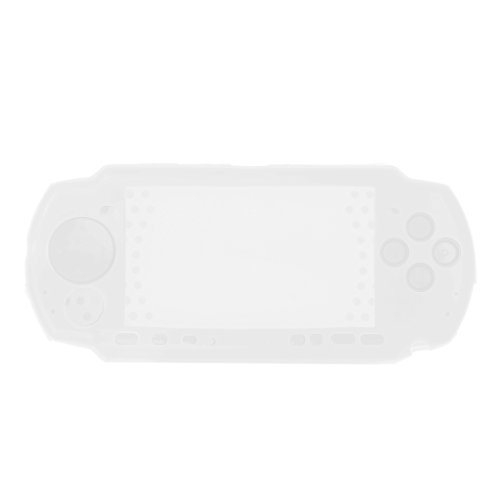QTJUST Funda Protectora de Silicona Suave para el Cuerpo para PSP 2000 3000 Consola Gamepad Controlador de la manija Piel Protectora Antideslizante Silicona Joystick Caps Cover