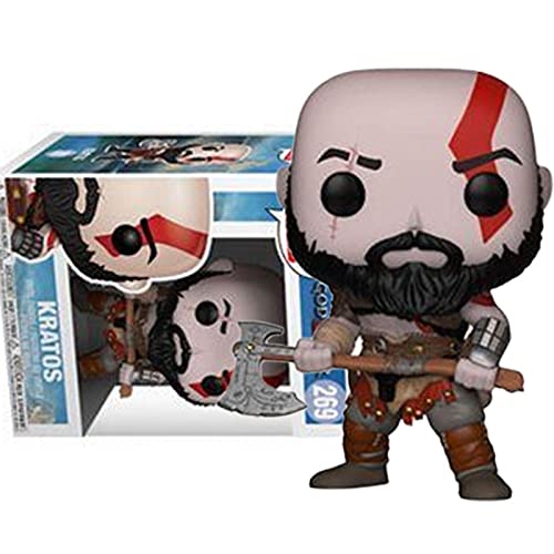 QTSL Pop Figures God of Games War Kratos 269# Vinyl Action Figure Toy Collection Model Doll Gifts For Children Xmas with Box 10Cm