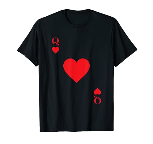 Queen of Hearts for Women Poker Playing Cards Queen Camiseta