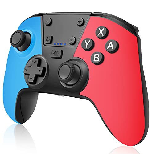 QULLO Mando para Switch, Inalámbrico Switch Mando Pro con Turbo y Vibración Dual, Bluetooth Controlador con Gyro Axis, Gamepad Joypad ergonómico para Switch/Lite