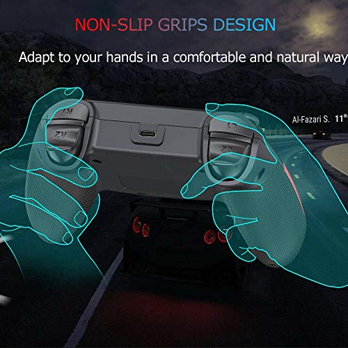 QUMOX Wireless Pro Controller Remote Pro Controller Gamepad Joystick con doble vibración, Gyro Axis, Turbo ajustable y soporte de movimiento para Switch / PC