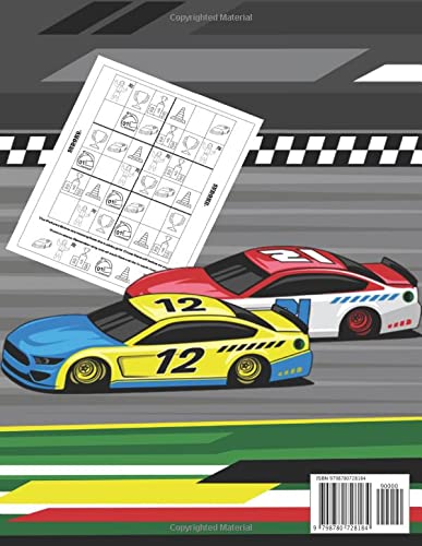 Racecar Activity Coloring book for kids: Unique Collection of Racecar Coloring Activity Pages for Kids.Best American Auto Race Track.