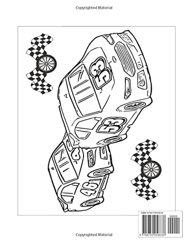 Racecar Coloring book for kids: 31 Unique Best Collection of Racecar Coloring Pages for Kids.(Best American Auto Race Track)