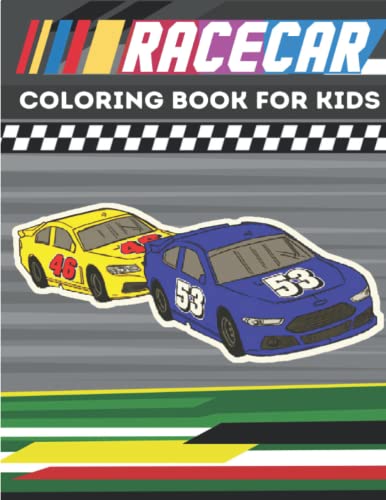 Racecar Coloring book for kids: 31 Unique Best Collection of Racecar Coloring Pages for Kids.(Best American Auto Race Track)