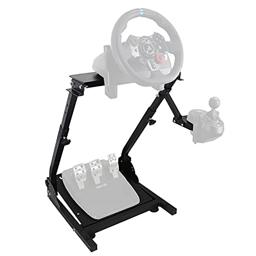 Racing Steering Wheel Stand, Height Adjustable Pro Driving Simulator Cockpit Compatible with Logitech G25，G27,G29,G920