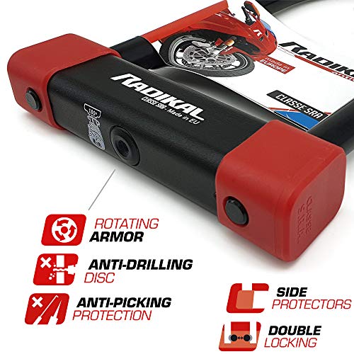 Radikal RK120R Candado Antirrobo U Alta Gama