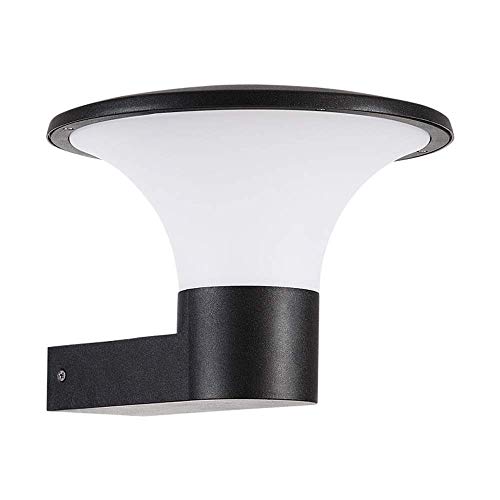 Raelf Lámpara de Techo al Aire Libre Impermeable Lámpara de Pared LED E27 PC Blanco PC Paraguas de Paraguas Impermeable Lámpara de Pared Al Aire Libre Moderno Creativo Mensaje Aluminio Anti-Rust Rust