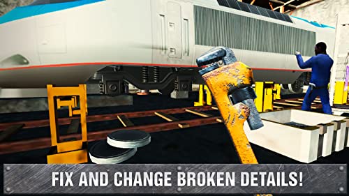 Railway Train Fixing Game: Workshop Train Repair Mechanic Garage | Train Station Fix and Drive Scrap Mechanic