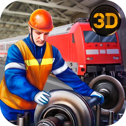 Railway Train Fixing Game: Workshop Train Repair Mechanic Garage | Train Station Fix and Drive Scrap Mechanic