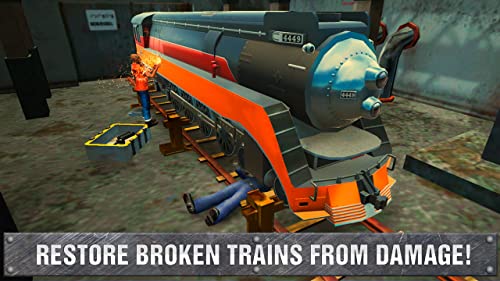 Railway Train Fixing Game: Workshop Train Repair Mechanic Garage | Train Station Fix and Drive Scrap Mechanic