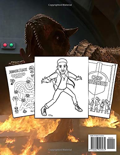 Rainbow Joy! - Jurassic World Camp Cretaceous Coloring Book: Perfect Gift For Kids and Adults, Mega Fan of Jurassic World With Amazing Artworks