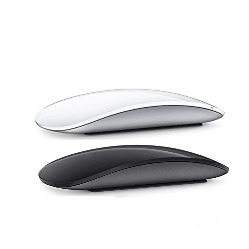 Ratón inalámbrico Bluetooth 5,0, ratón silencioso Multi ARC Touch, ratón mágico Ultrafino para Ordenador portátil, iPad, Mac, PC, Macbook (Negro)