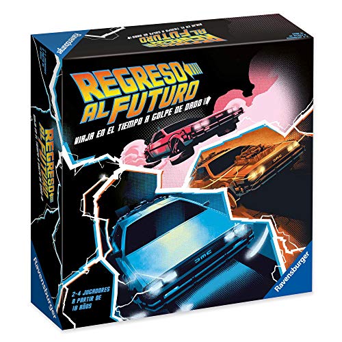 Ravensburger- Back To The Regreso al Futuro, Versión Española, Light Strategy Game, 2-4 Jugadores, Edad Recomendada 10+ años, Multicolor - Dimensiones caja: 27 x 27 x 6 cm