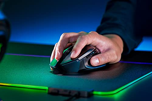 Razer Basilisk X HyperSpeed ​​- Ratón inalámbrico para juegos, Ratón Gaming con tecnología Razer HyperSpeed, inalámbrico, sensor óptico 5G y 6 botones configurables libremente, Negro