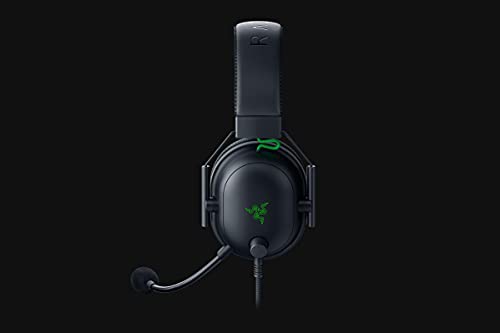 Razer BlackShark V2 Auriculares con Tarjeta de Sonido USB, Auriculares para Juegos Esports, Cable con Controlador de 50 mm, Reducción de Ruido, para PC, Mac, PS4, Xbox One y Switch