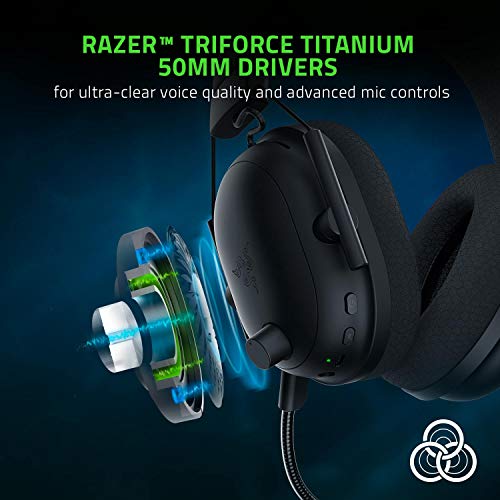 Razer Blackshark V2 Pro Auriculares Inalámbricos para Juegos de Deportes Electrónicos, Reducción de Ruido, para PC, Mac, PS4, Xbox One y Switch