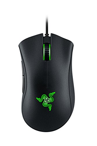 Razer DeathAdder Essential - Ratón para Juegos, Sensor óptico, 6400 dpi, 5 Botones programables, interruptores mecánicos, agarres Laterales de Goma - Negro