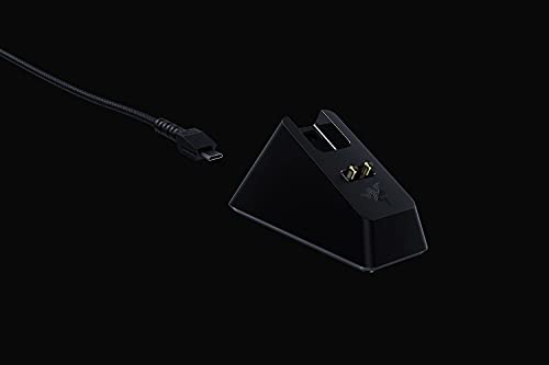 Razer Estación de carga ratón Chroma con iluminación RGB para DeathAdder V2 Pro, Viper Ultimate, Basilisk Ultimate, Naga Pro, estación de carga magnética para mouse, antideslizante, Negro