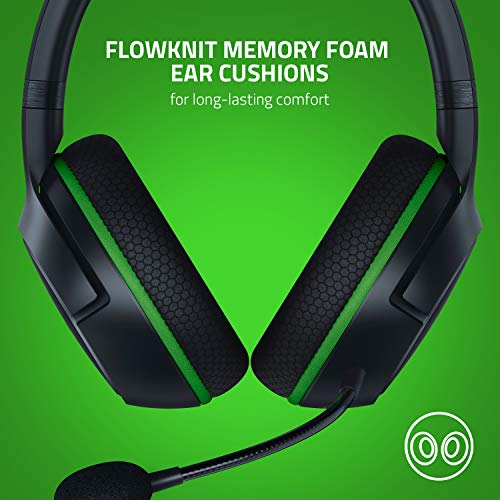 Razer Kaira - Auriculares inalámbricos para juegos para Xbox One + Xbox Series X / S + PC, Auriculares inalámbricos, controlador de 50 mm, micrófono cardioide, Xbox inalámbrico, Negro/Verde