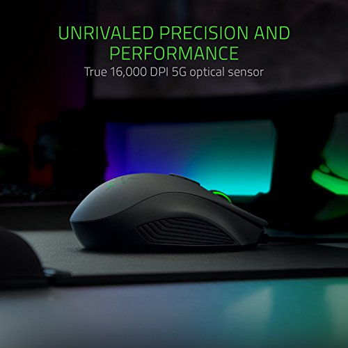 Razer Naga TrinityRatón para Juegos MOBA/MMO, Ratón Gaming, 3 Placas Laterales Intercambiables, Sensor Óptico de 5G de 16 000 PPP, hasta 19 Botones Programables, Negro