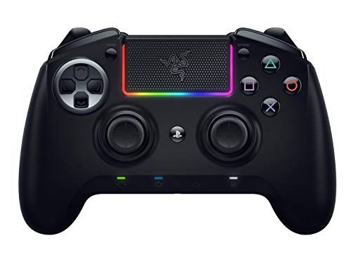 Razer Raiju Ultimate 2019Mando de juegos inalámbrico y con cable para PS4 y PC, Mando Gaming con Bluetooth y cable, botones de accióntáctiles mecánicos, intercambiables, Negro