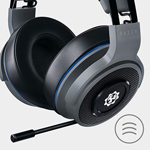 Razer Thresher Xbox One y Xbox Serie X / S Gears of War 5 Edition Auriculares Inalámbricos para juegos,16 horas de duración,controlador de 50 mm,Windows Sonic,almohadillas cuero sintético,Plateado
