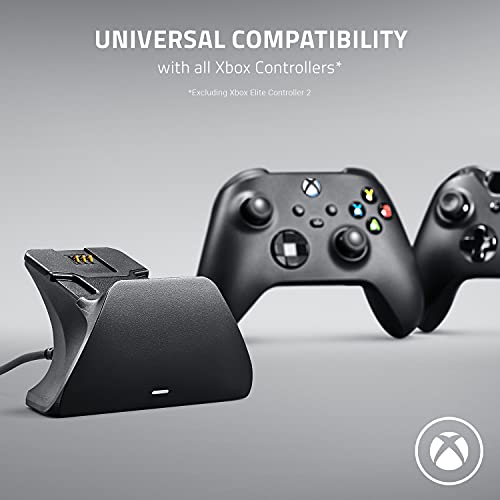 Razer Universal Quick Charging Stand (Robot White) - Soporte de Carga rápida para mandos de Xbox (Carga rápida, compatibilidad Universal para mandos nuevos y Antiguos) Blanco