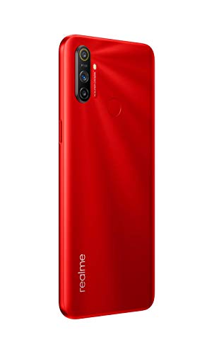 Realme C3 - Smartphone de 6.5" LCD, 3 GB RAM + 64 GB ROM, Helio G70 OctaCore, Batería de 5000mAh, Cámara Dual AI 12MP, Dual Sim, Color Blazing Red [Versión ES/PT]