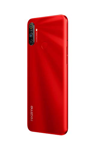 Realme C3 - Smartphone de 6.5" LCD, 3 GB RAM + 64 GB ROM, Helio G70 OctaCore, Batería de 5000mAh, Cámara Dual AI 12MP, Dual Sim, Color Blazing Red [Versión ES/PT]