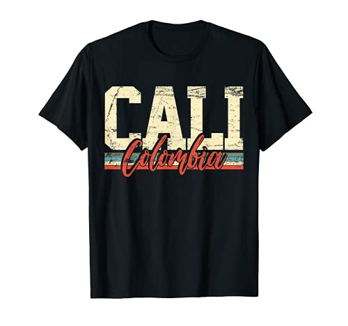 Recuerdo de viaje de Cali Colombia Retro Vintage Regalo Camiseta