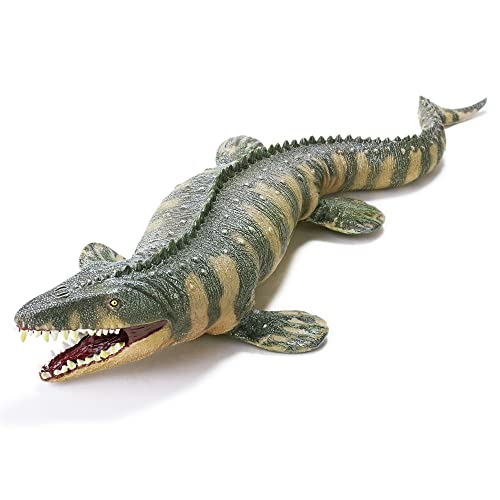RECUR Mosasaurus Dinosaur Figurines Jurassic Toys - Pintado a Mano Real Feel Dinosaur Toy Collection Gift para niños Niño pequeño Niños Niños Juguete Educativo Dino