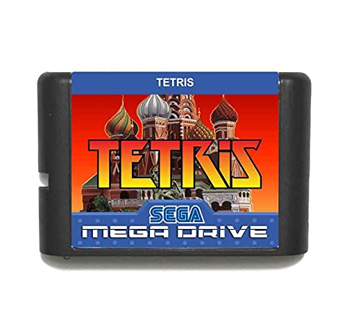 Red plum GAOHEREN Tetris 16 bit Maryland Tarjeta de Juego con Ajuste de la Caja al por Menor for Sega Mega Drive for Génesis GHR (Color : EU Box)