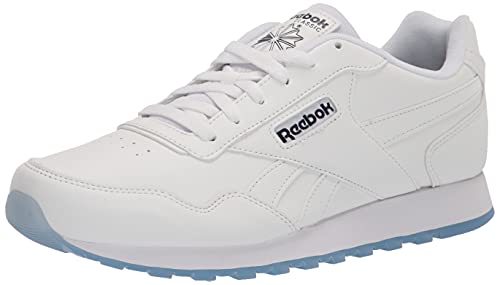 Reebok Men's Classic Harman Run Sneaker, White/Vector Navy, 8
