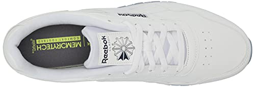Reebok Men's Classic Harman Run Sneaker, White/Vector Navy, 8