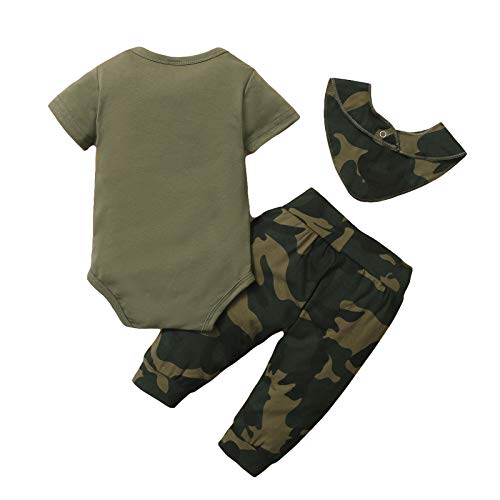 Rehomy Conjunto de 3 piezas de traje de verano para bebé