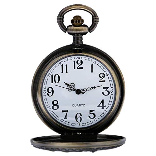 Reloj de Bolsillo Steam Train Reloj de Bolsillo Silver Railway Design Relojes de Cuarzo Retro Hombres Kid Gift