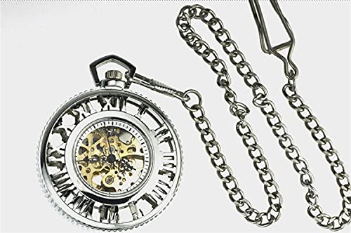 Reloj de Bolsillo, World Roman Steam Machinery Gear Reloj mecánico Auatic Reloj de Bolsillo circundante de Anime Retro Nostalgia Segundo Elemento (Color: 2)