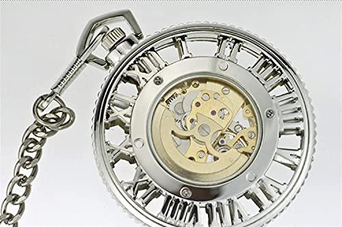 Reloj de Bolsillo, World Roman Steam Machinery Gear Reloj mecánico Auatic Reloj de Bolsillo circundante de Anime Retro Nostalgia Segundo Elemento (Color: 2)