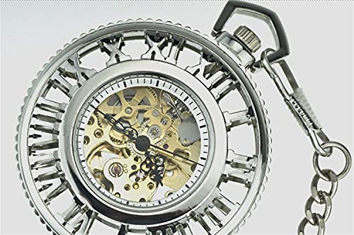 Reloj de Bolsillo, World Roman Steam Machinery Gear Reloj mecánico Auatic Reloj de Bolsillo circundante de Anime Retro Nostalgia Segundo Elemento (Color: 2)