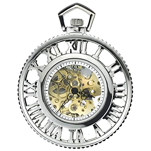 Reloj de Bolsillo, World Roman Steam Machinery Gear Reloj mecánico Auatic Reloj de Bolsillo circundante de Anime Retro Nostalgia Segundo Elemento (Color: 2)