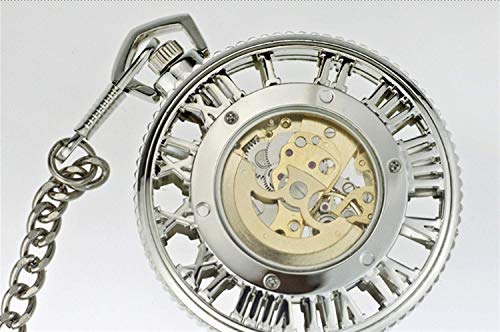 Reloj de Bolsillo, World Roman Steam Machinery Gear Reloj mecánico automático Anime Reloj de Bolsillo circundante Retro Nostalgia Segundo Elemento (Color: 2)