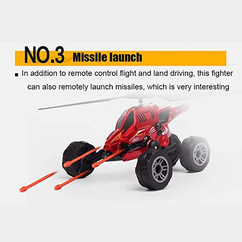 Remote Control Helicopters RC Helicopter with Altitude Hold One Key Take Off/Landing Can Walk On Land LED Light Flying Toy for Boys and Girls (Blue)