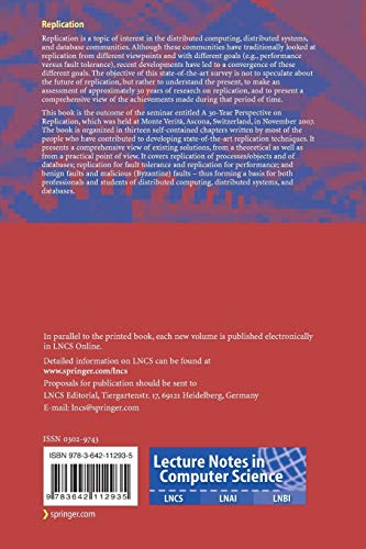 Replication: Theory and Practice (Lecture Notes in Computer Science / Theoretical Computer Science and General Issues): 5959